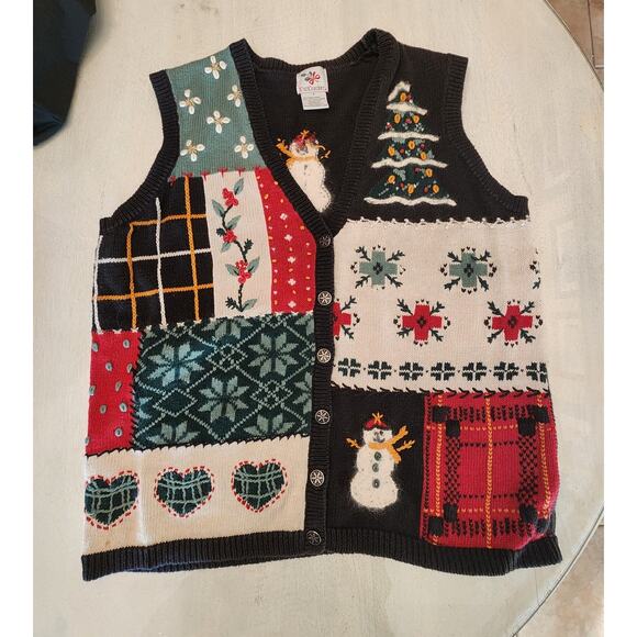Festive Holiday Sweater Vest - Multicolor - Picture 6 of 15